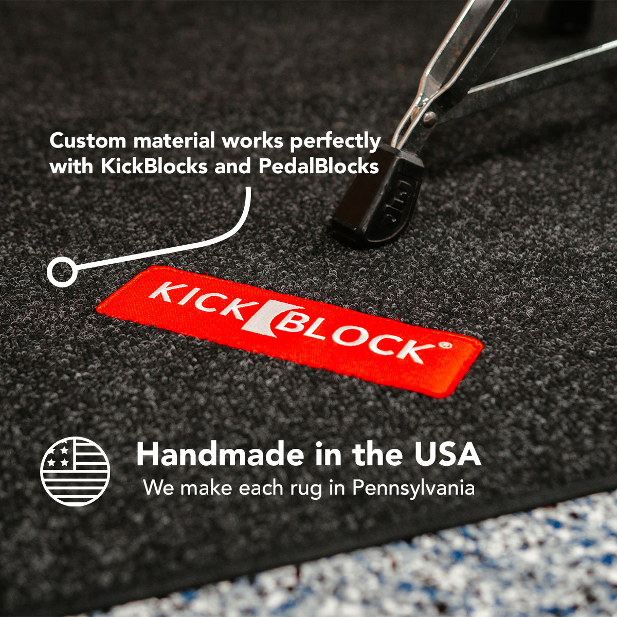 KickBlock Standard Drum Rug - The Best Drumming Surface