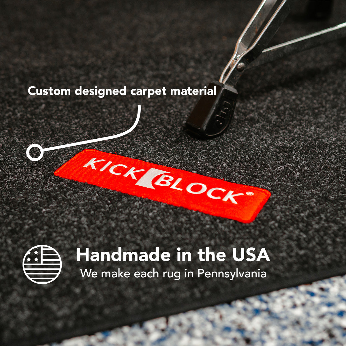 KickBlock Deluxe Drum Rug - The Ultimate Drumming Surface