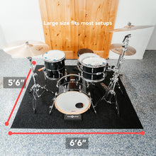 Load image into Gallery viewer, KickBlock Deluxe Drum Rug - The Ultimate Drumming Surface
