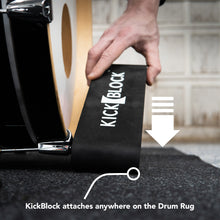 Load image into Gallery viewer, KickBlock Deluxe Drum Rug + KickBlock Anchor Bundle
