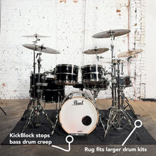 Load image into Gallery viewer, KickBlock Standard Drum Rug - The Best Drumming Surface
